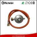 aluminum valve with rubber orange hose for german gas stove regulator